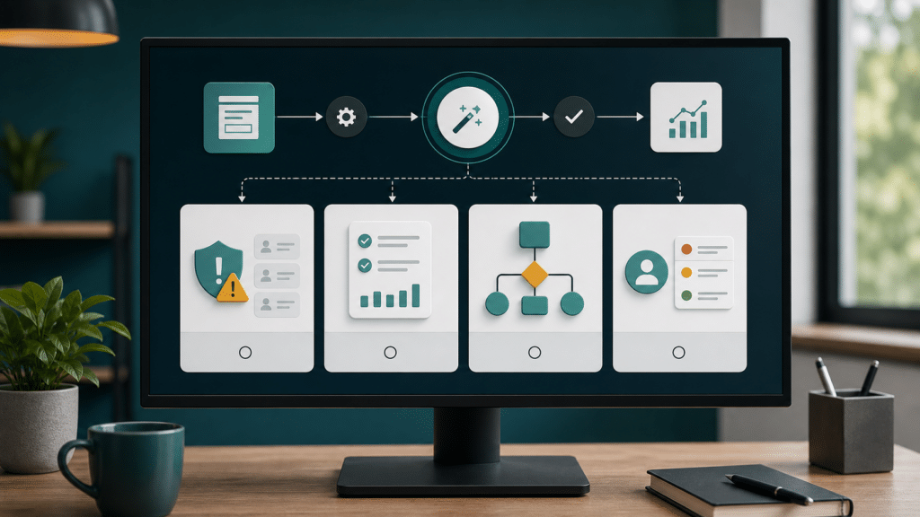 Decision board comparing spam review, summaries, routing, and lead priority for form automation