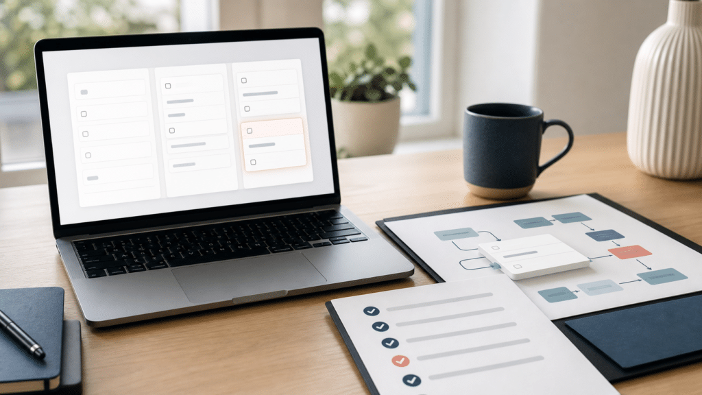 A WordPress form field card checked against a mapped review workflow before release