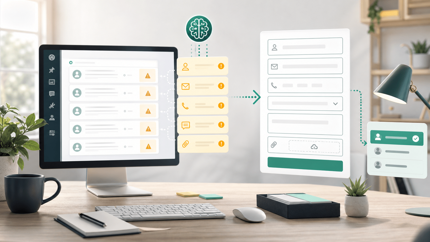 An anonymized form review workflow where repeated missing-detail flags turn into clearer WordPress form questions