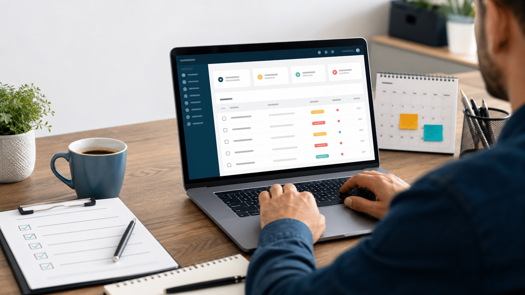 WebMaster reviewing a weekly WordPress form exception report dashboard