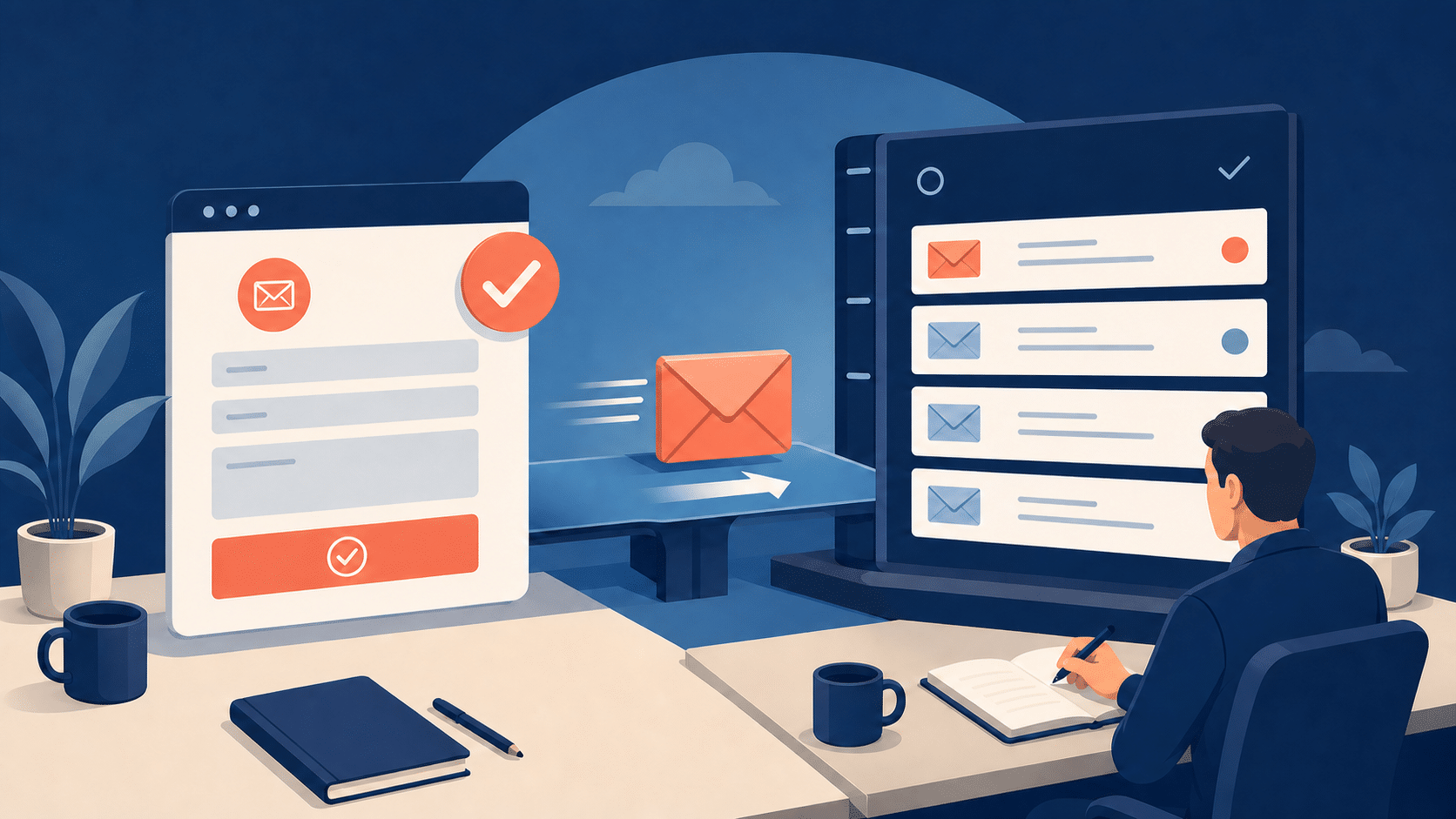Contact Form 7 message moving into a separate ledger-backed review queue for a WebMaster