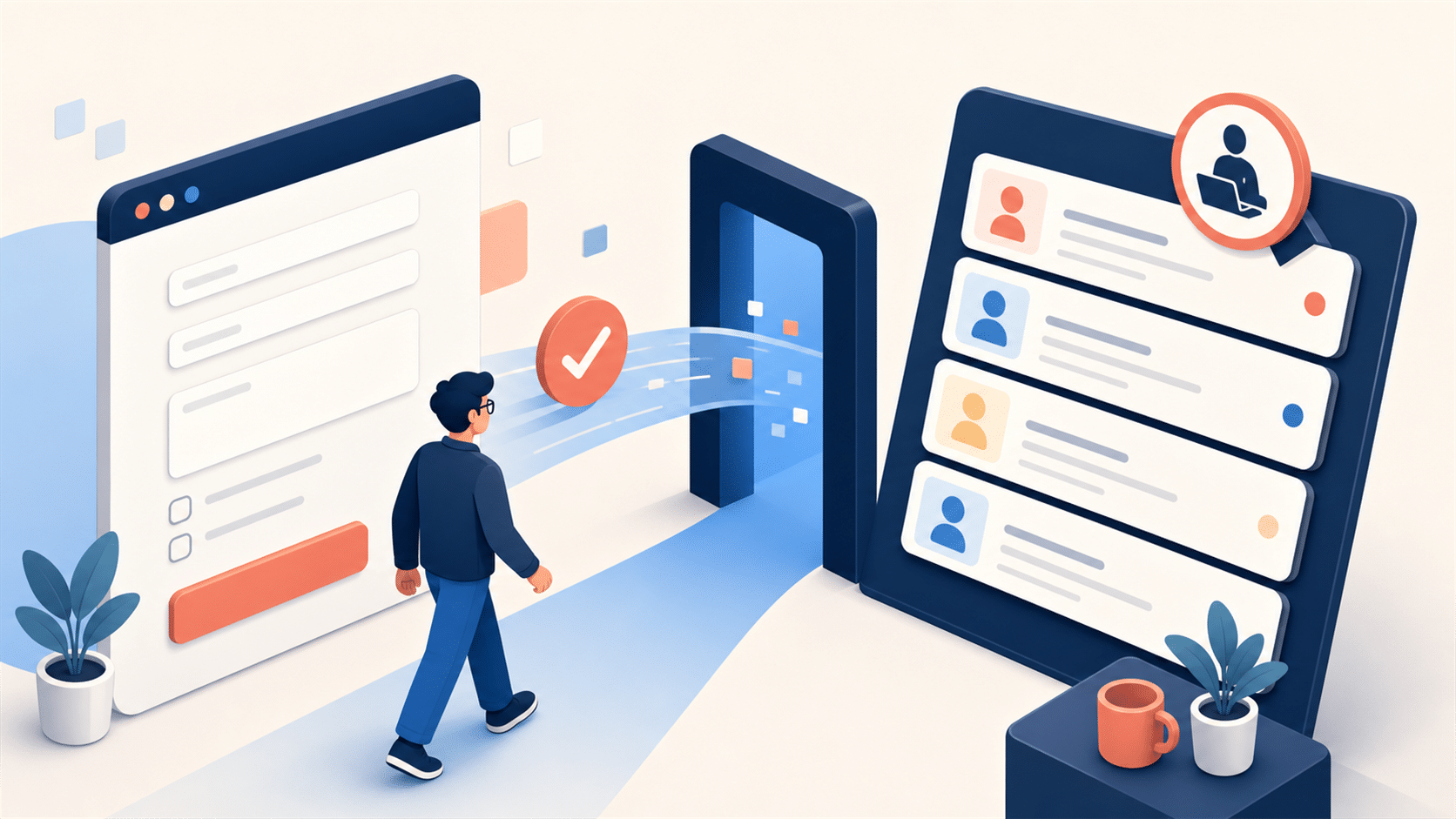 Elementor Pro form submission moving into a separate ledger-backed human review queue