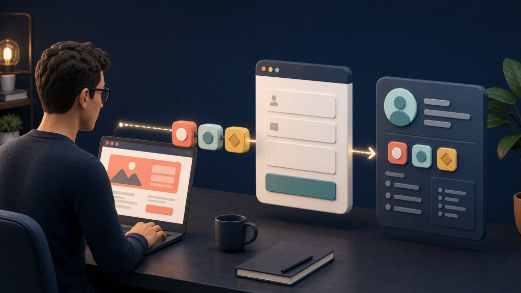 A WebMaster traces campaign source, medium, and campaign labels from a landing page into a WordPress form lead record